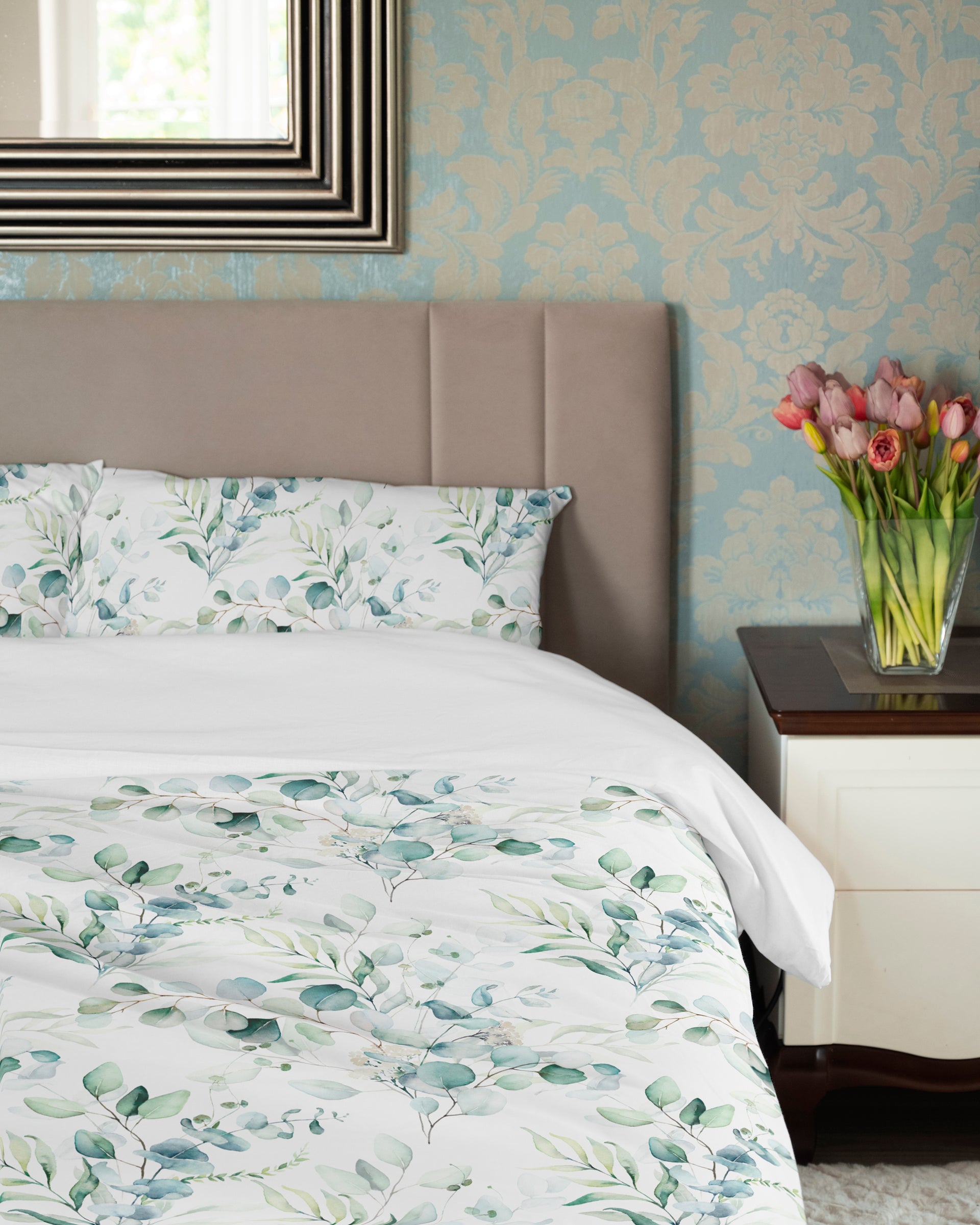 Duvet Cover Set - Watercolour Plants