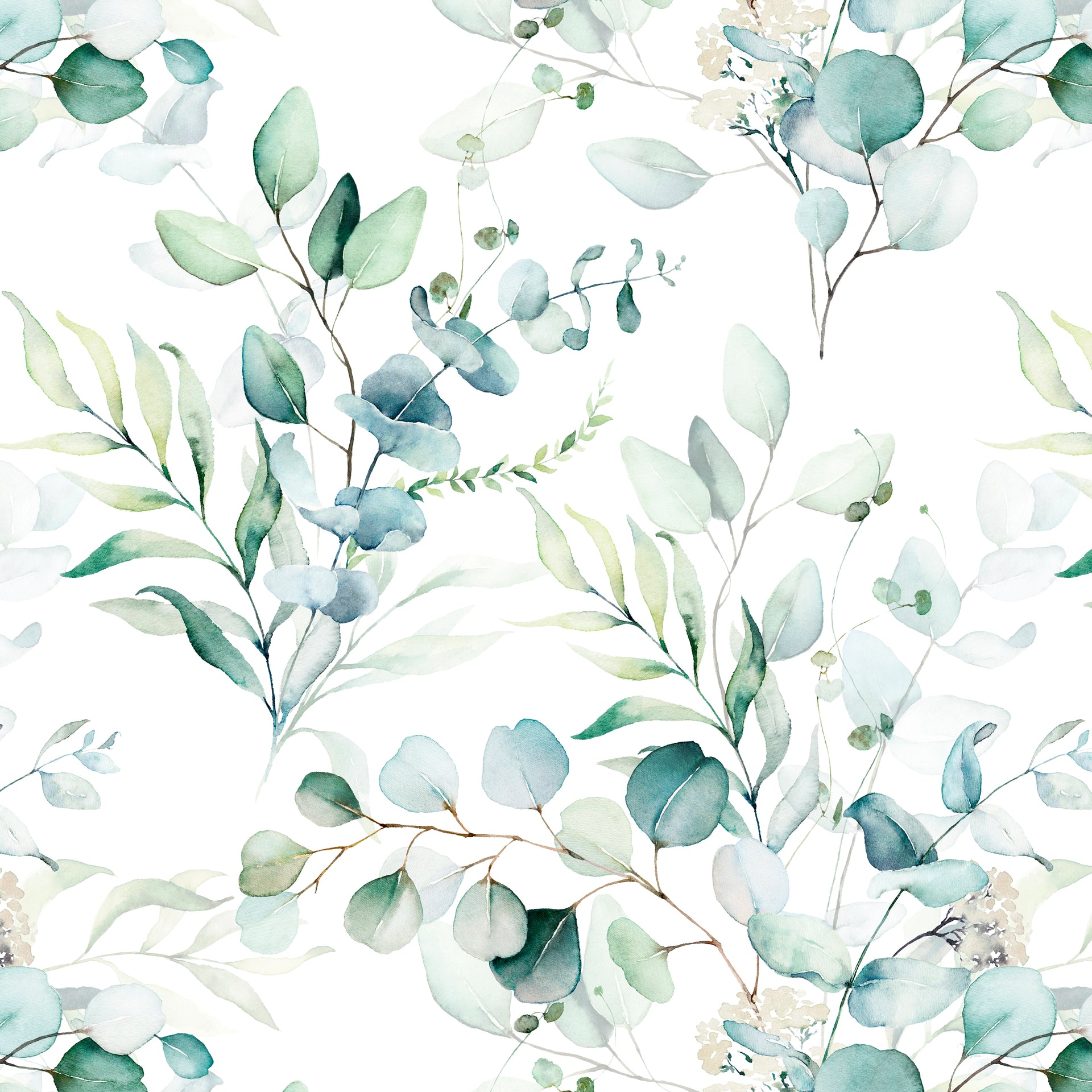 Duvet Cover Set - Watercolour Plants