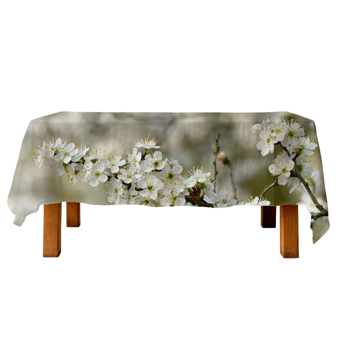Tablecloth  - White Blossoms