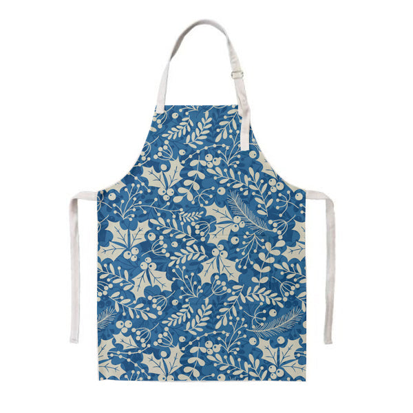 Apron - Christmas Holly Leaves & Berries