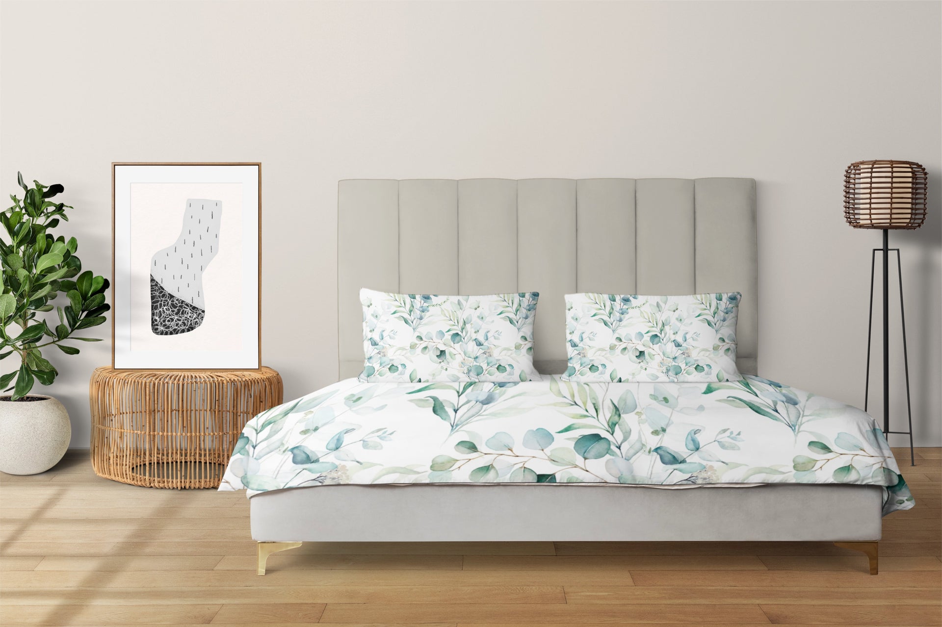 Duvet Cover Set - Watercolour Plants