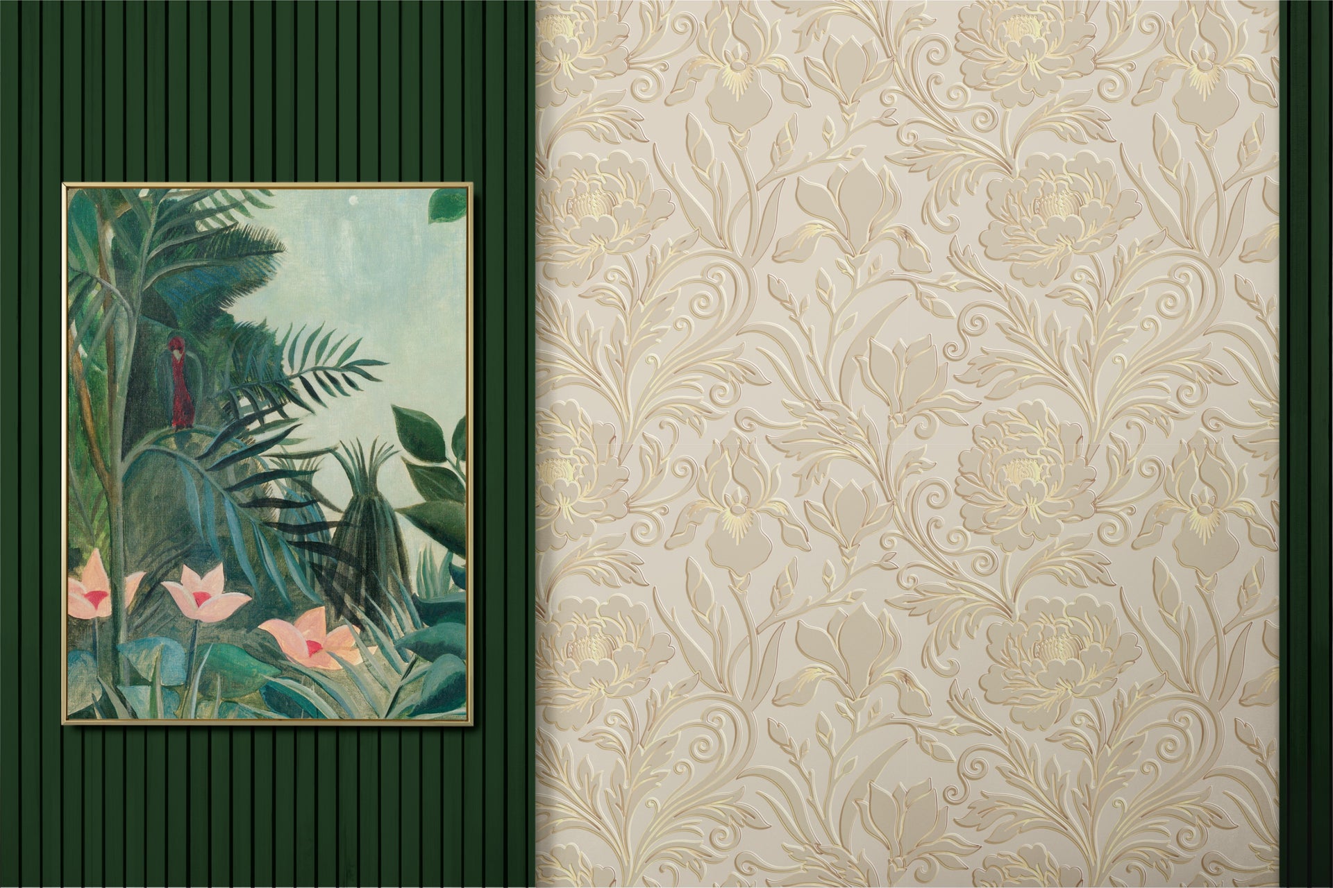 Wallpaper - Embossed Flowers