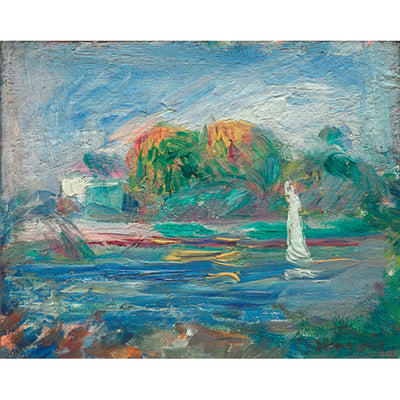 Art Print - The Blue River - Pierre-Auguste Renoir's (c. 1890-1900)