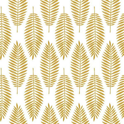 Golden Tropical leaves pattern print