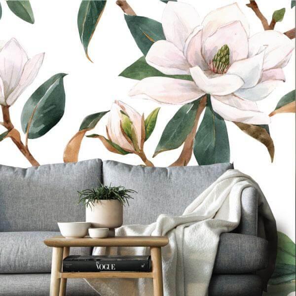 White Magnolia Flowers wallpaper