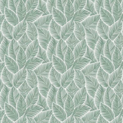 Reversible Duvet Cover Set - Abstract green leaves - LAPERLE