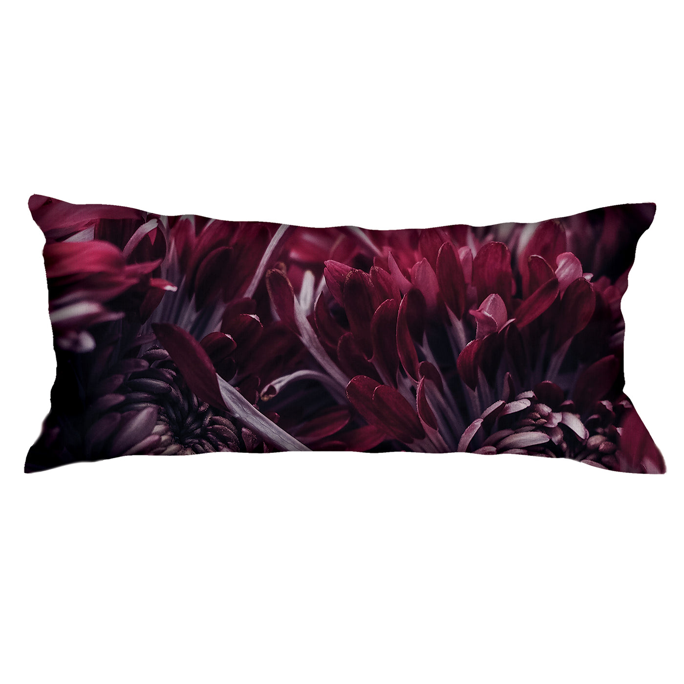 Burgundy Flowers Design on Scatter Cushion