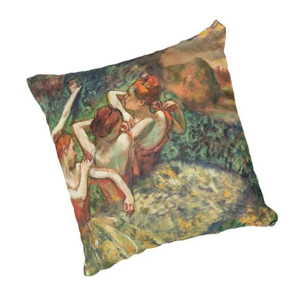 Scatter Cushion depicting Four Dancers by Edgar Degas (ca. 1899)