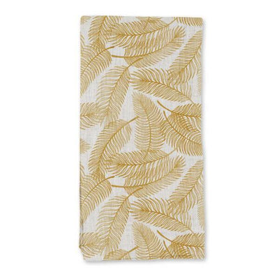 Golden Palm Leaves napkin