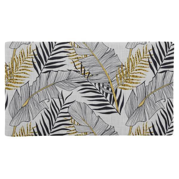 Banana & Golden Palm Leaf print