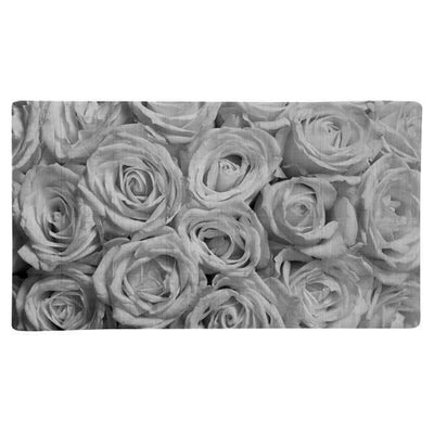 grey roses print