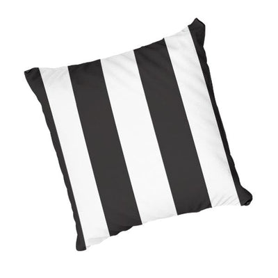 Scatter Cushion  -  Wide Black Stripes - LAPERLE