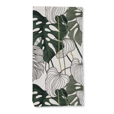 Single Napkin - Tropical green,black and white - LAPERLE