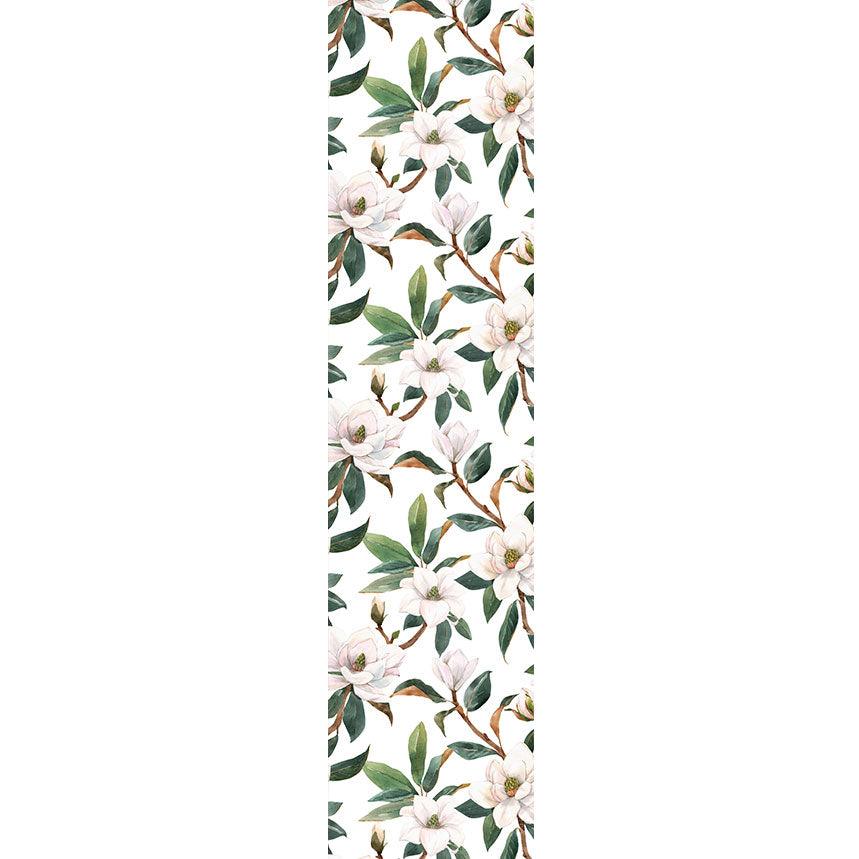 Runner - White Magnolia Flowers - LAPERLE
