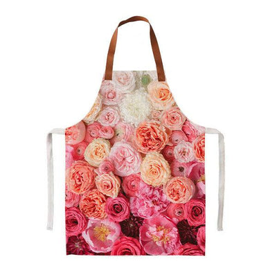Printed Apron - Peonies Ombre - LAPERLE