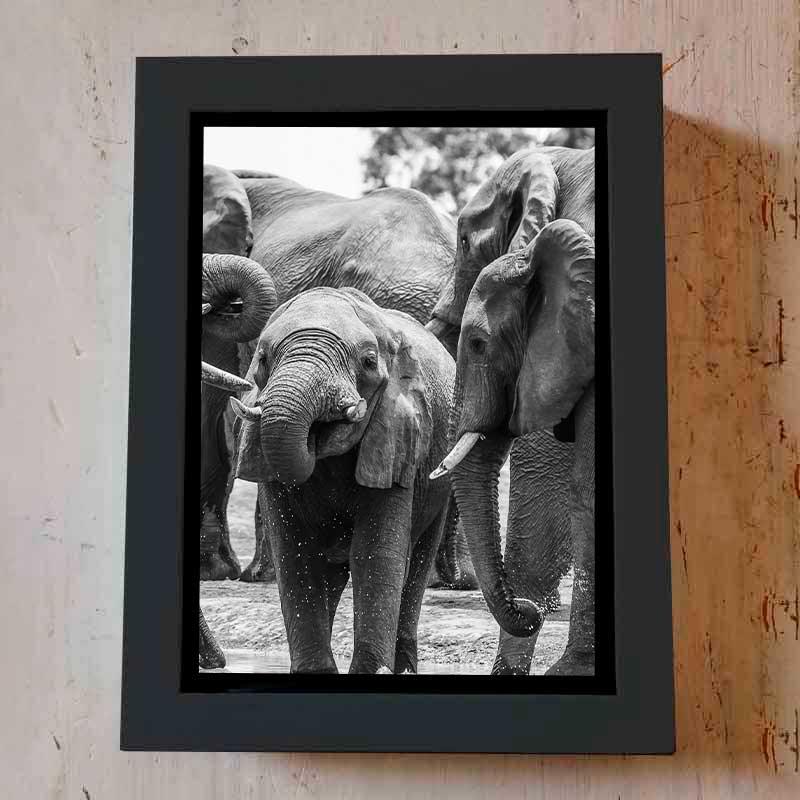 Canvas Elephant Family - LAPERLE