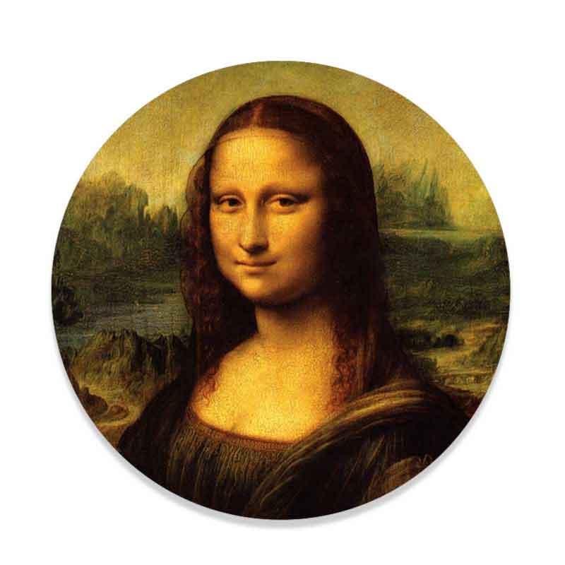 Circular Canvas Mona Lisa