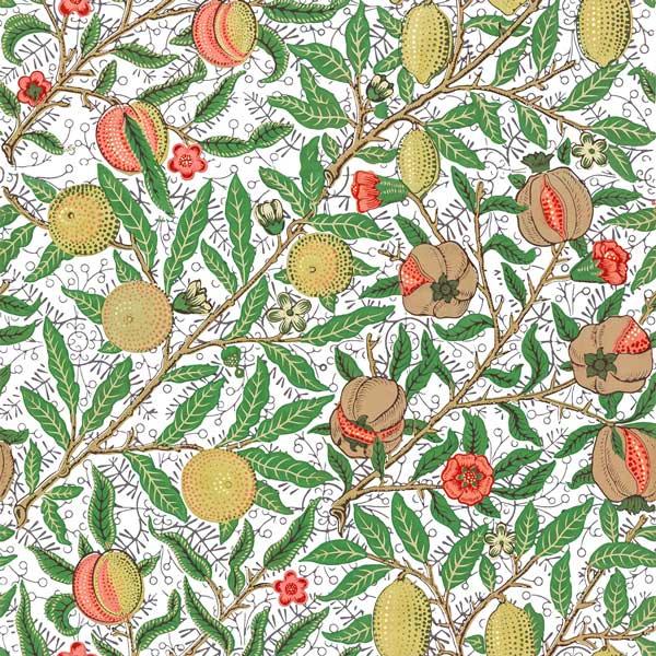 Scatter Cushion  - Willow Fruit background - William Morris - LAPERLE