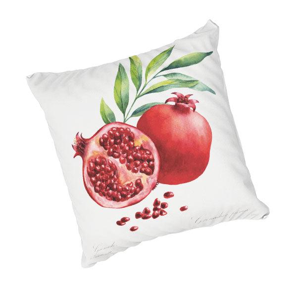 Scatter Cushion  - Botanical Pomegranate Illustration - LAPERLE