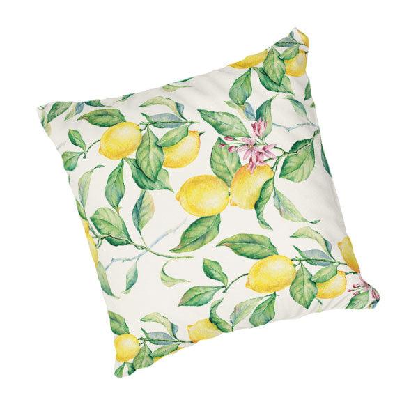 Scatter Cushion  - Lemons and leaves pattern - LAPERLE