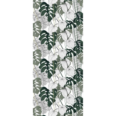 Tablecloth  -  Tropical green black and white - LAPERLE