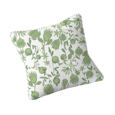 Scatter Cushion  - LAPERLE sage green Fynbos Toile de Jouy - LAPERLE