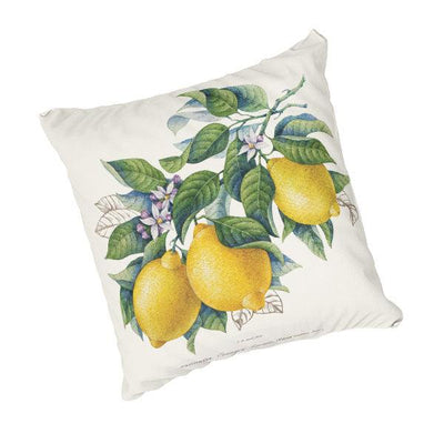 Scatter Cushion  - Lemons and leaves illustration - LAPERLE