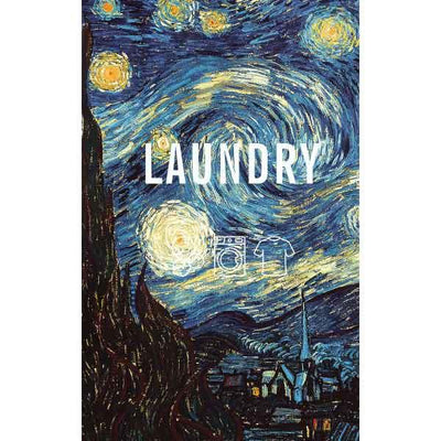 Starry Night laundry bag print