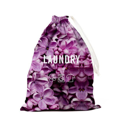 Beautiful purple blossoms laundry bag