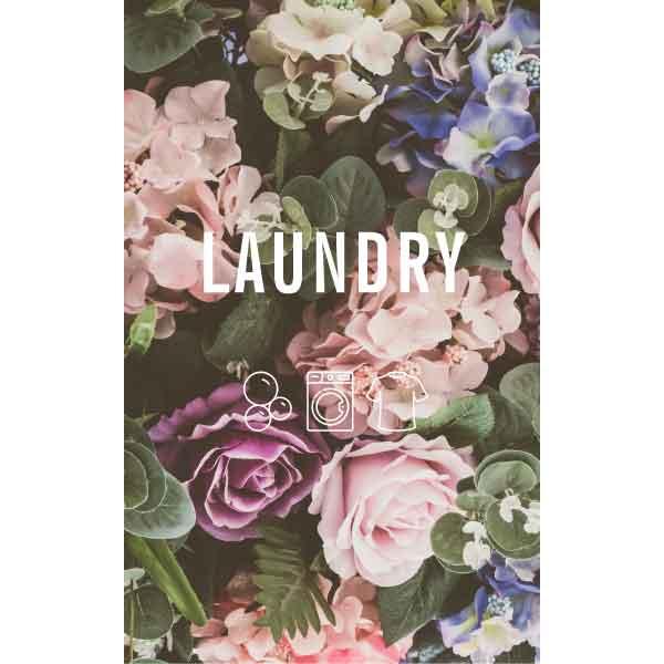 Colourful Blossoms laundry bag print