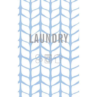 Herringbone laundry bag print
