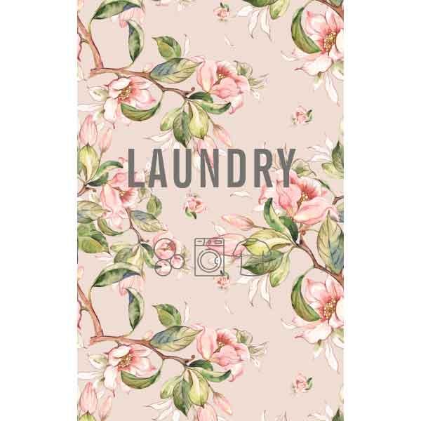 Delicate spring branches laundry bag print