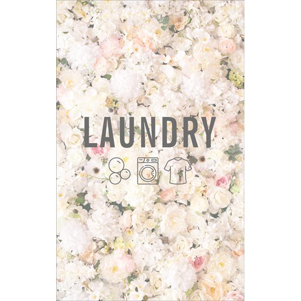 Floral laundry bag print