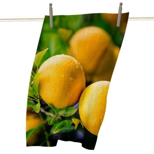 Lemons on A Tree tea towel