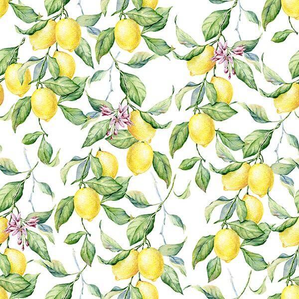 Lemon-branch  repeat pattern