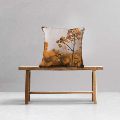 Luxe Scatter Cushion  -  Mustard blossoms - LAPERLE