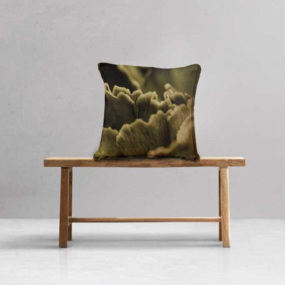 Luxe Scatter Cushion  -  Shades of Green mushroom - LAPERLE