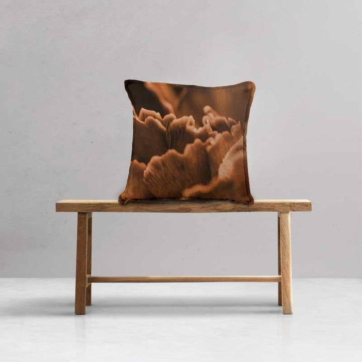 Luxe Scatter Cushion  -  Terracotta mushroom - LAPERLE