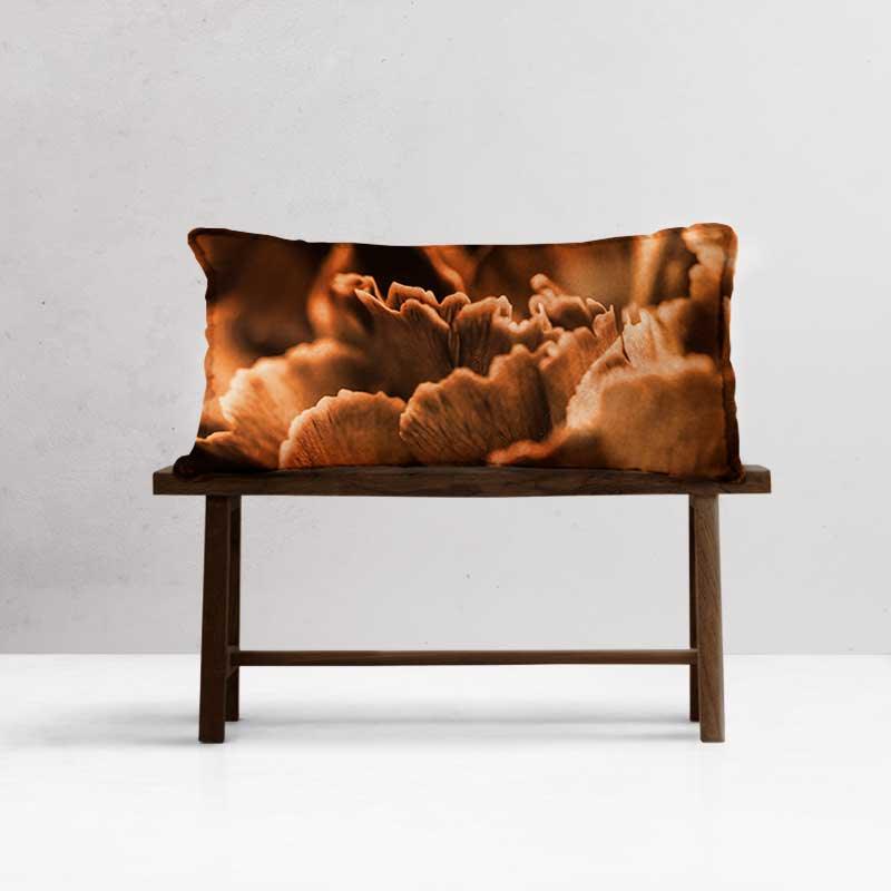 Luxe Rectangular Cushion  - Terracotta mushroom - LAPERLE