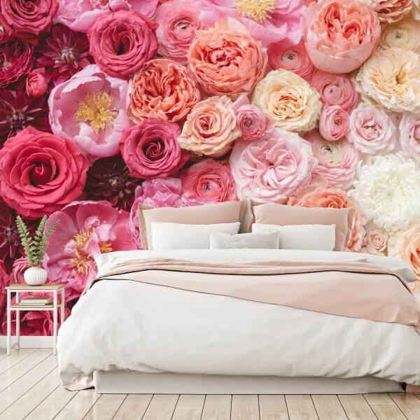 Peonies Ombre wallpaper