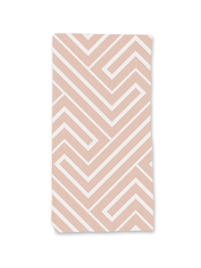 Single Napkin - Pink Geometric Wheat