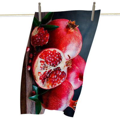 Pomegranate and Cutting Board tea towel