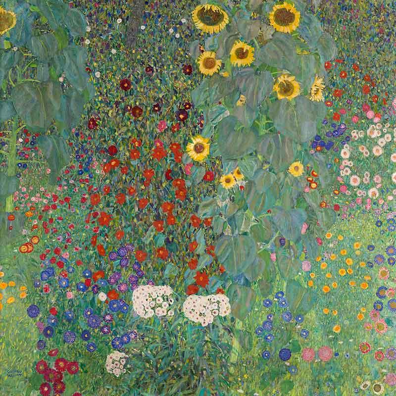 Farm garden with sunflowers - Gustav Klimt (1907) - LAPERLE