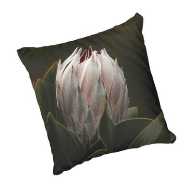 Protea White scatter cushion