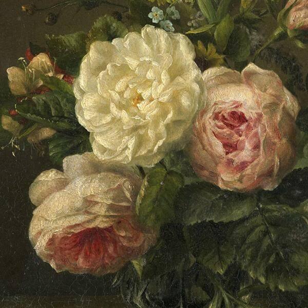 Stilleven met bloemen, Gerardina Jacoba Van de Sande Bakhuyzen, 1850 print