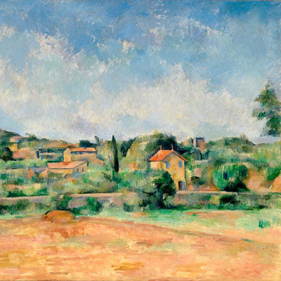 Scatter Cushion depicting The Bellevue Plain by Paul Cézanne - (1892) ;print
