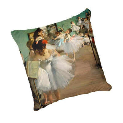 Scatter Cushion depicting The Dance Class by Edgar Degas