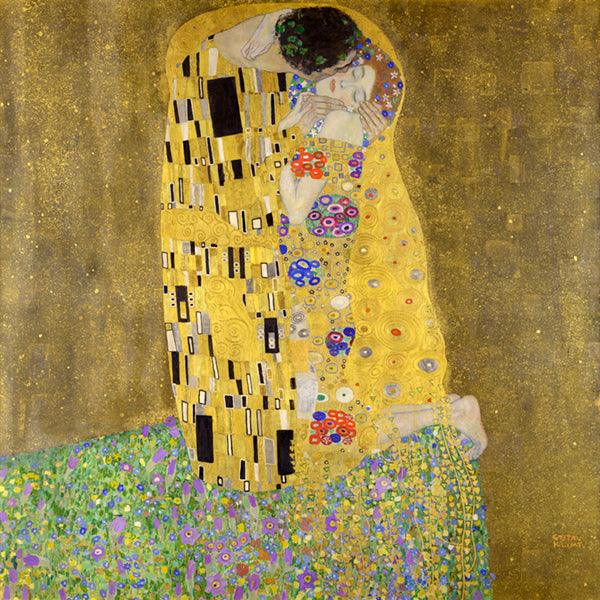Scatter Cushion depicting The Kiss by Gustav Klimt print