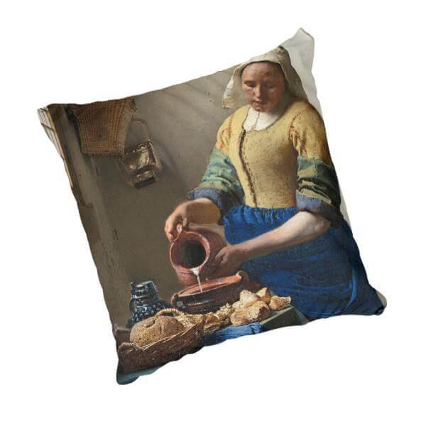 The Milkmaid - Johannes Vermeer 1658 scatter cushion