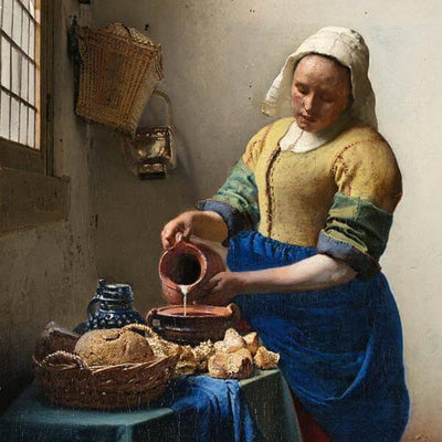 The Milkmaid - Johannes Vermeer 1658 print